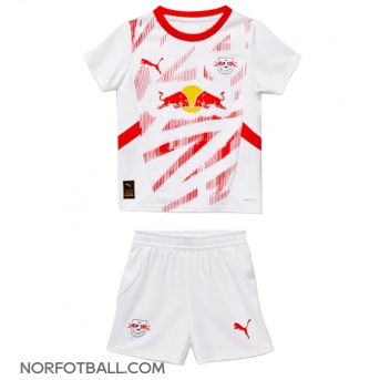 Billige Fotballdrakt RB Leipzig Replika Hjemmedraktsett Barn 2024-25 Kortermet (med bukser)